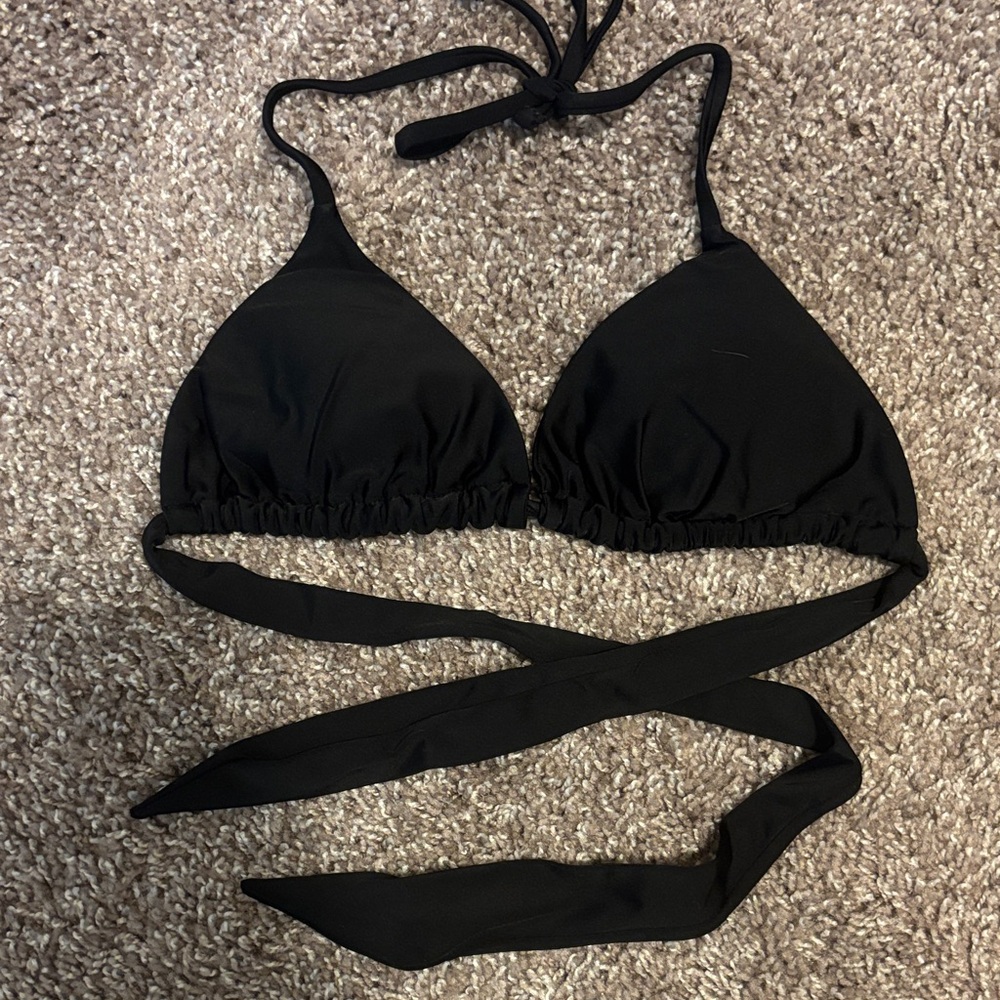 Black Triangle Bikini Top